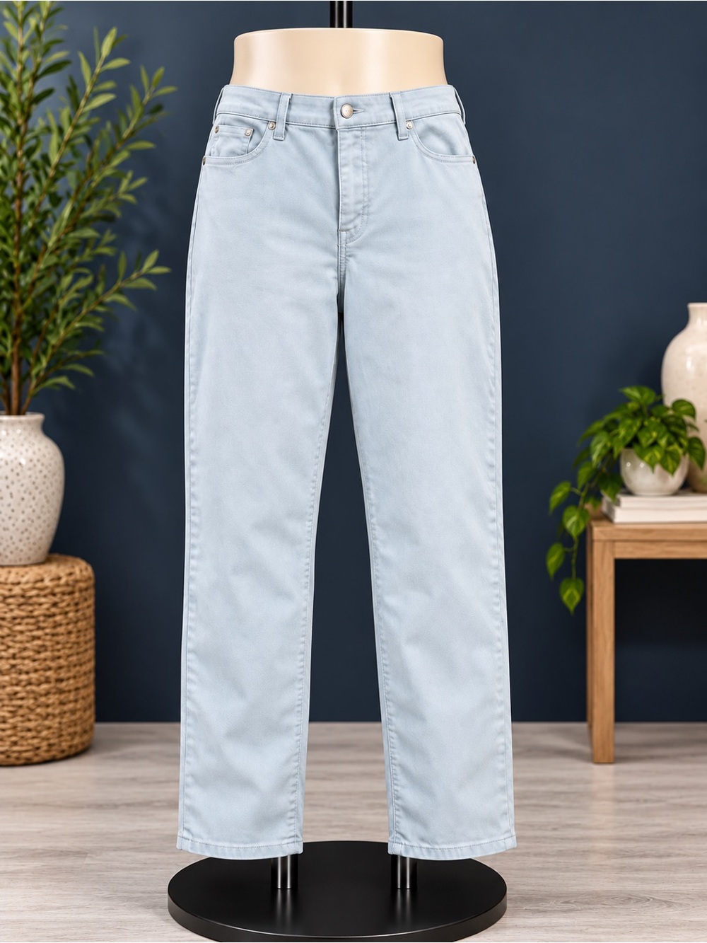 Talbots Slim Ankle Jeans Light Blue Size 16 NWOT